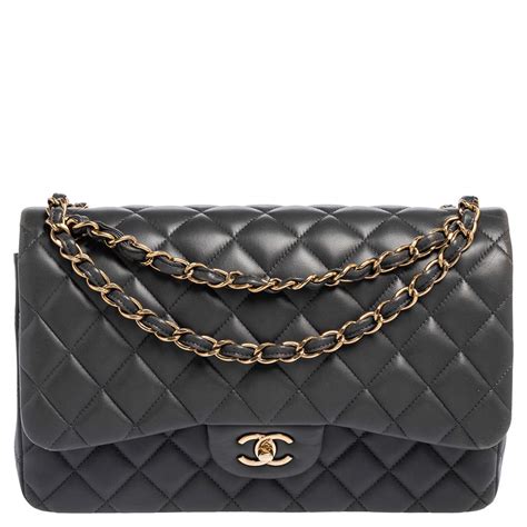 chanel gray bag|classic quilted chanel bag.